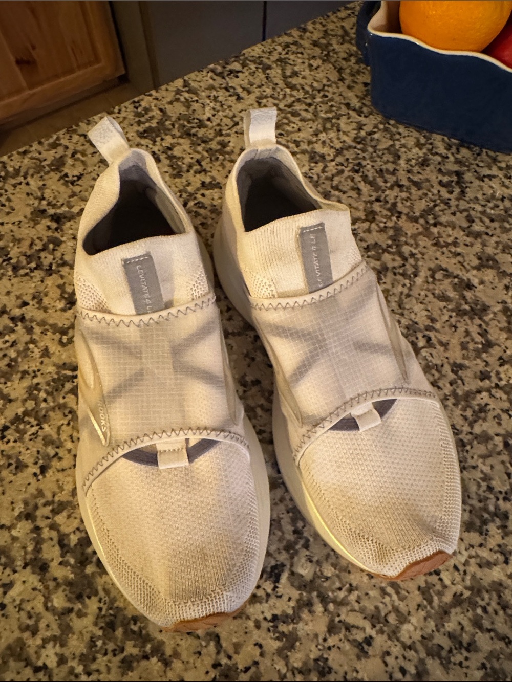 Brooks Levitate DNA AMP Women’s Slip-On Athletic Sneakers in White
